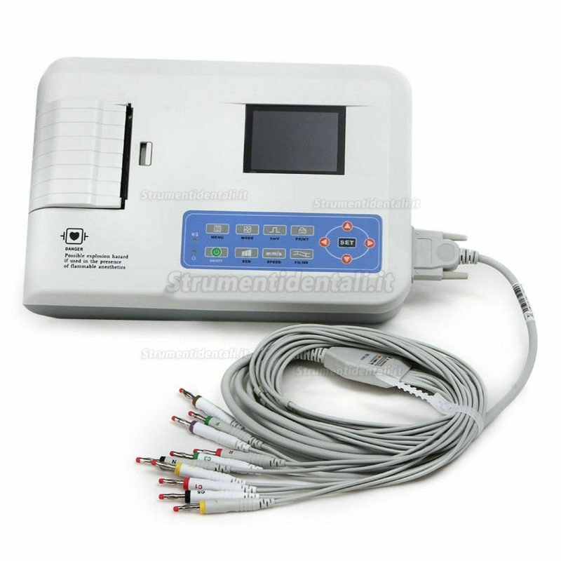 COMTEC® ECG-300G monitore elettrocardiografo digitale Trois canali